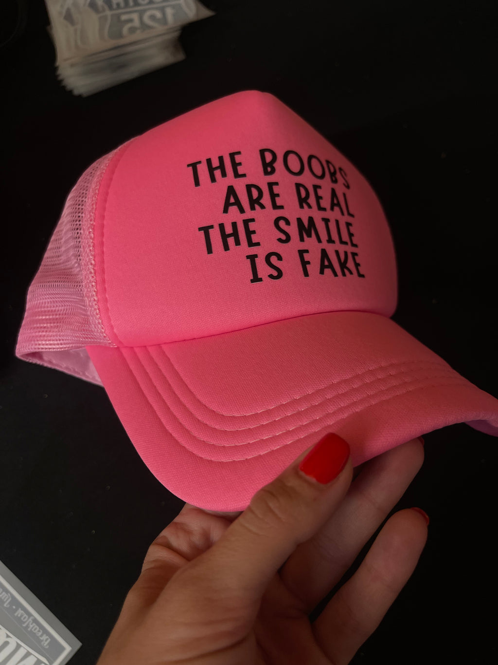 Boobs Are Real Smile Is Fake