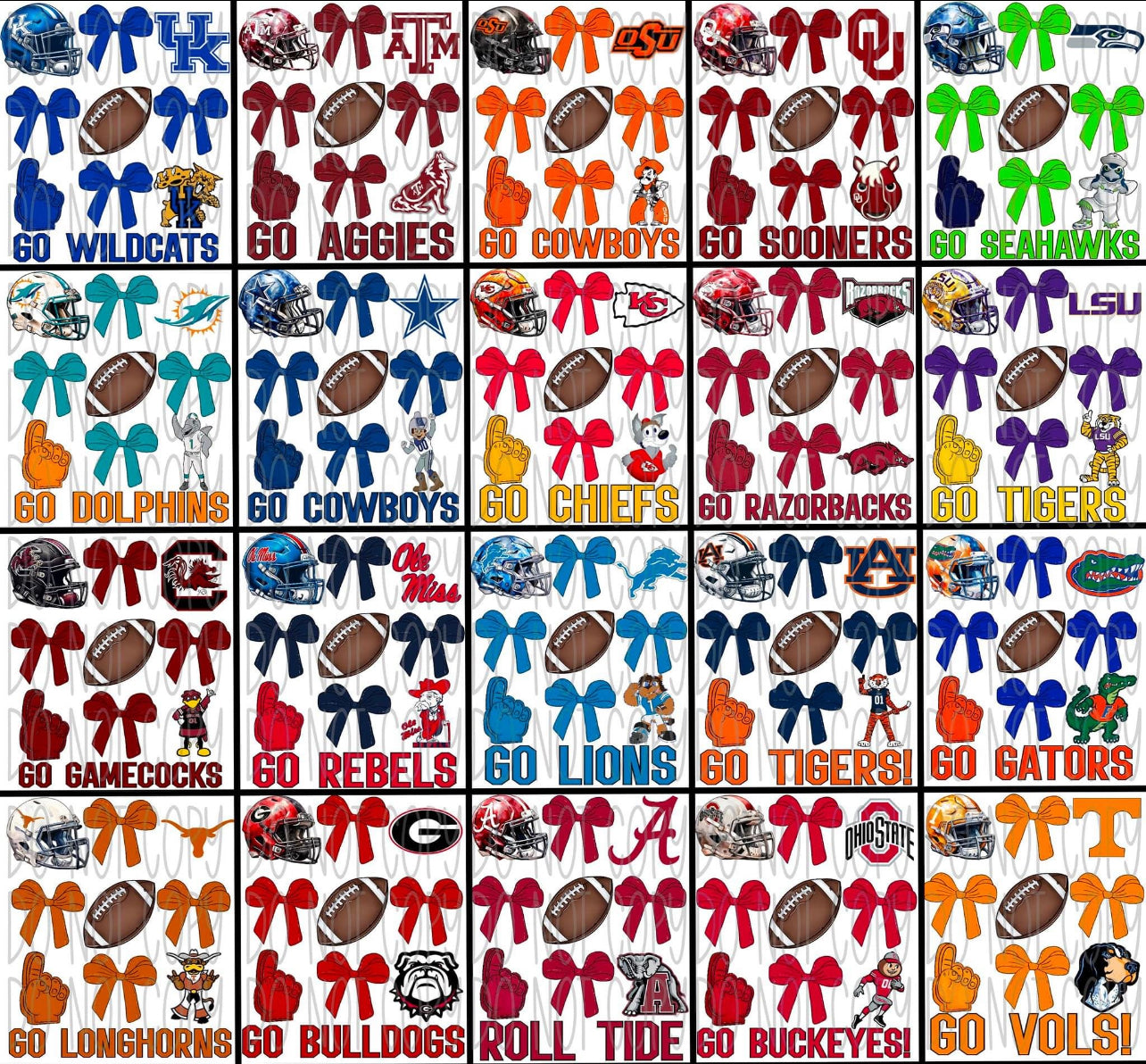 Football Bows
