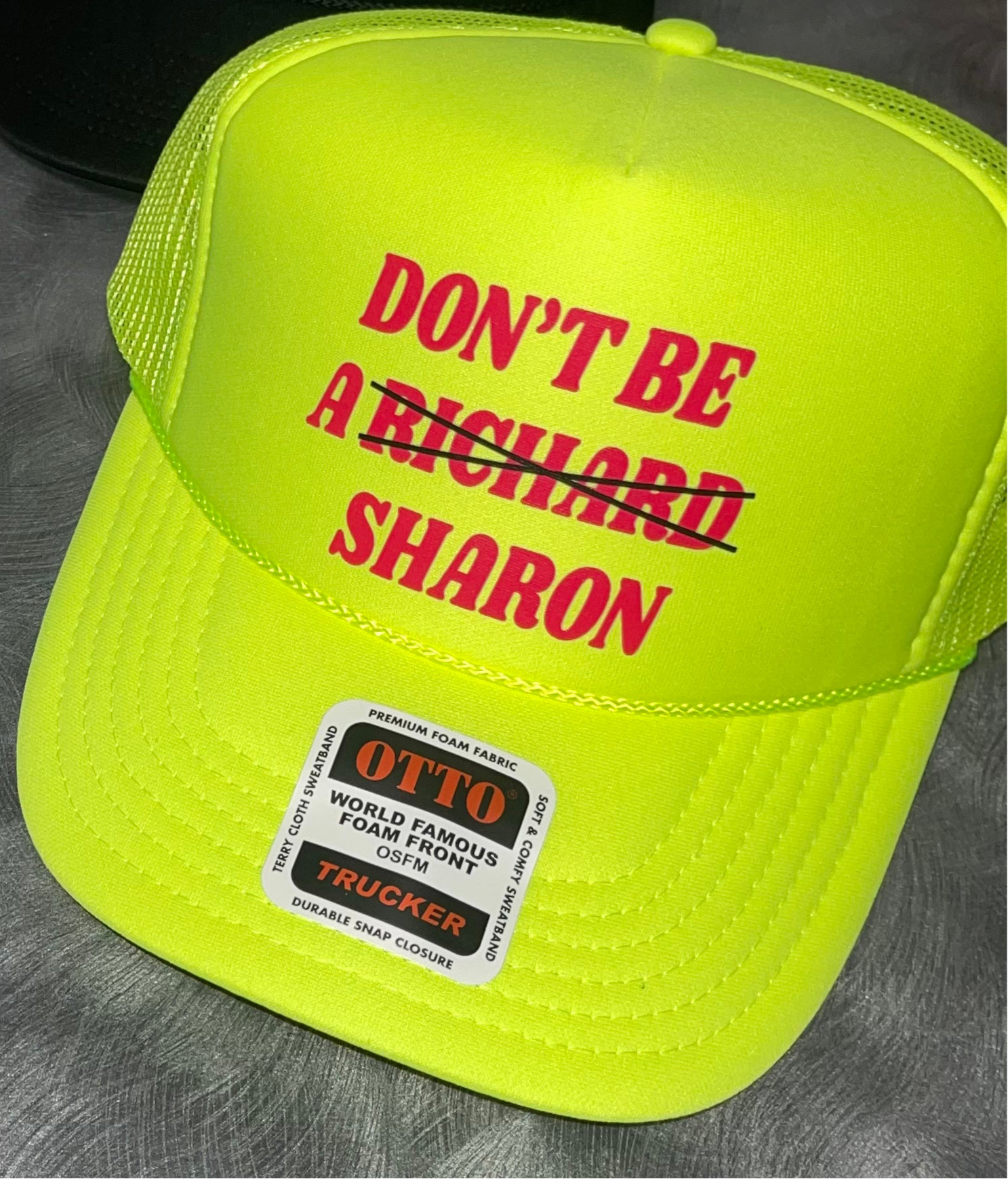 Neon Yellow ‘Sharon’ Trucker Hat