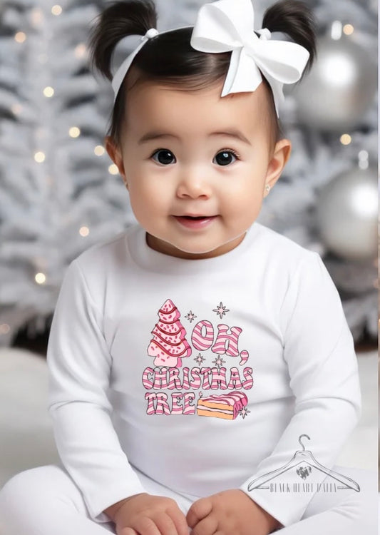 Oh Christmas Tree (Pink/White)