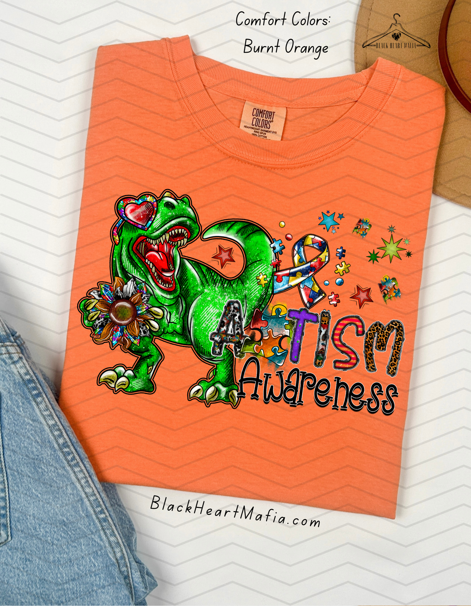 Autism Awareness Dino