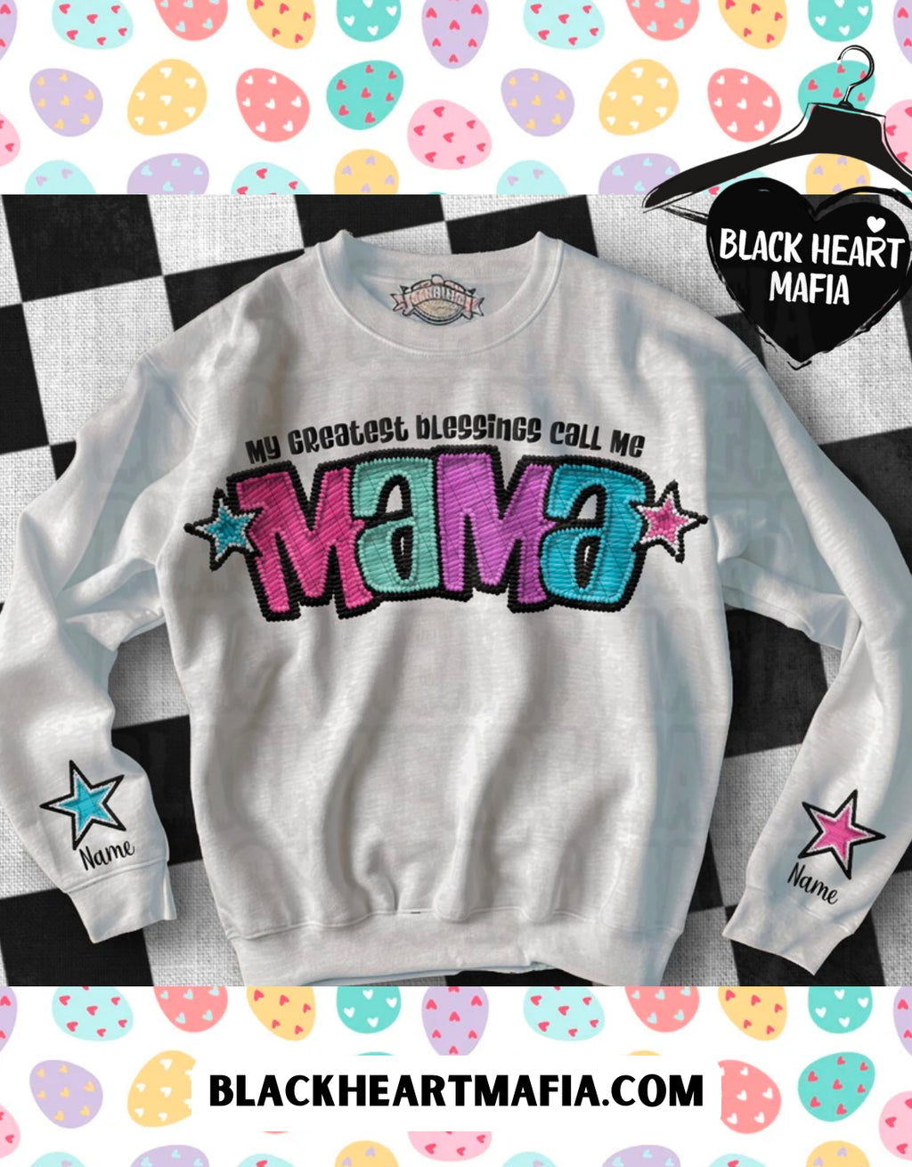 MAMA Spring Faux Embroidery (w names)