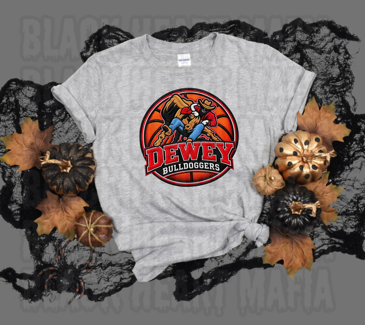 Dewey Faux Embroidery Basketball