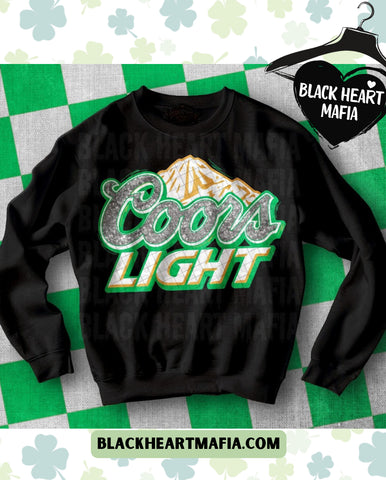 Beer Light Faux Glitter