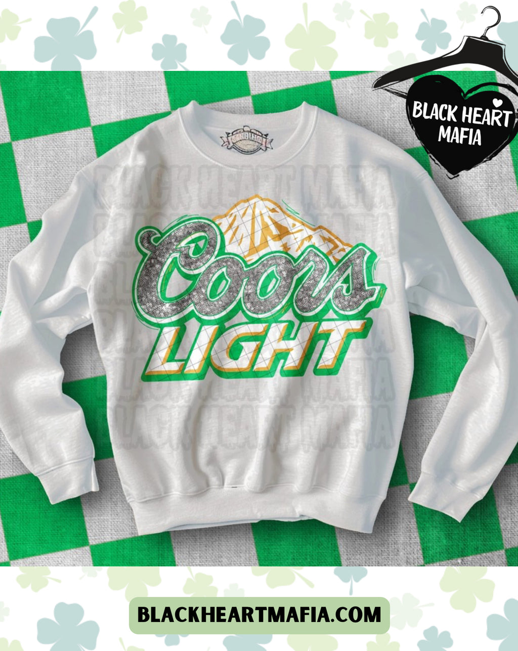 Beer Light Faux Glitter