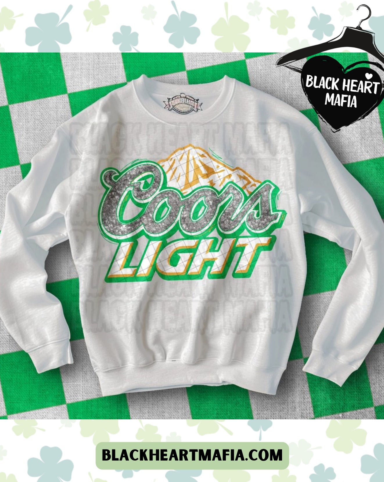 Beer Light Faux Glitter