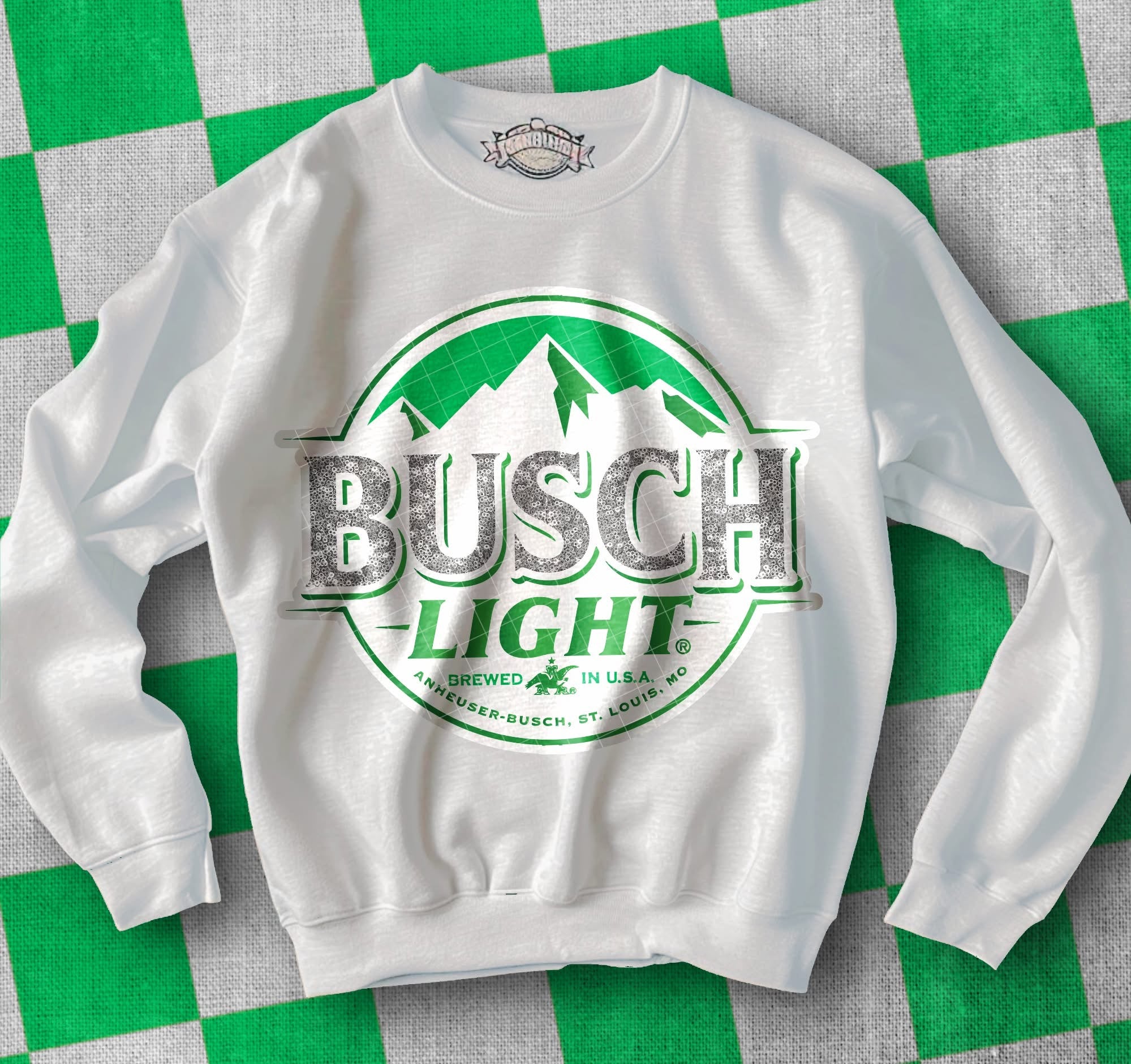 Busch Light Faux Glitter