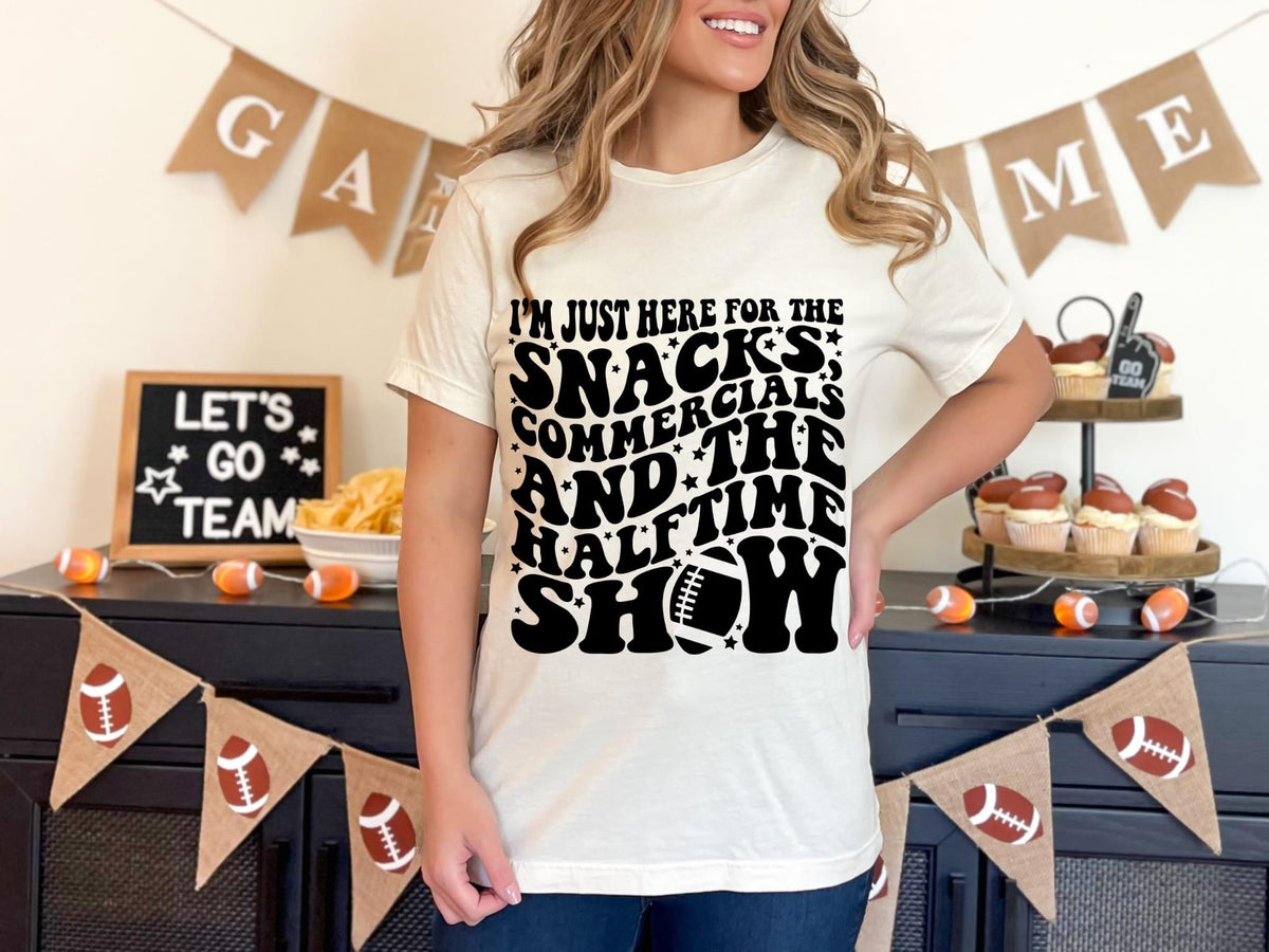 Snacks, Commercials, Halftime