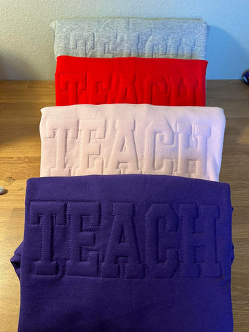 Embossed Sweatshirts