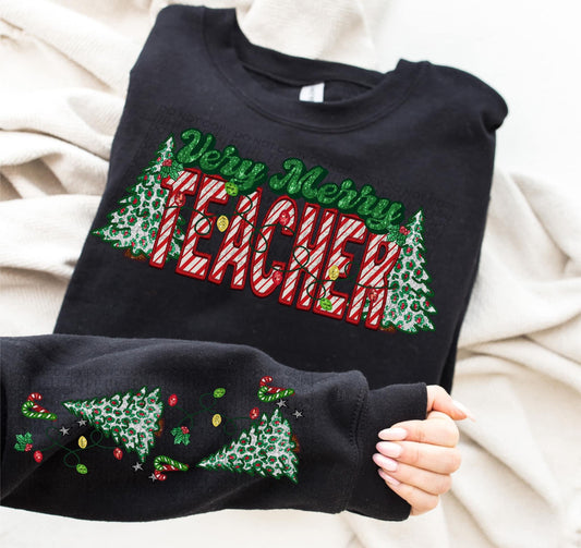 Very Merry Teacher w sleeve