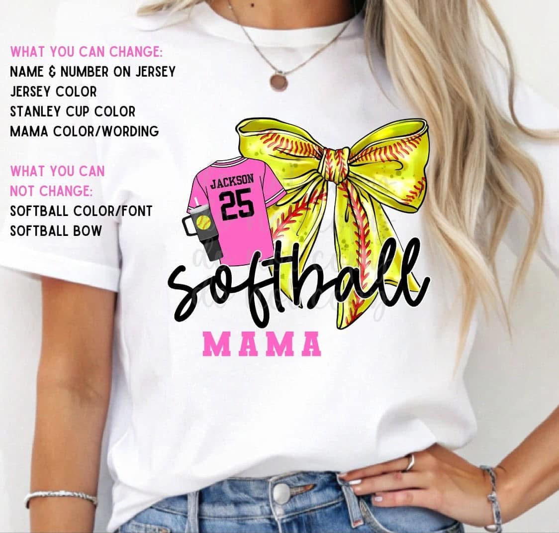 Custom Softball Mama